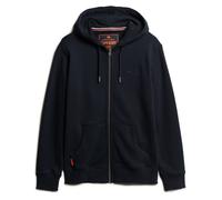 Superdry Herren Sweatjacke - Essential Logo Zip Hoodie, Kapuze, einfarbig Dunkelblau S