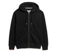 Superdry Herren Sweatjacke - Essential Logo Zip Hoodie, Kapuze, einfarbig Schwarz L