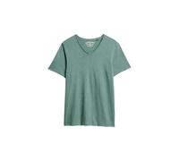 Superdry, T.Shirt RAW Edge SLUB V T Shirt, M1012077A, Drius Green, XL, Man, Adulto