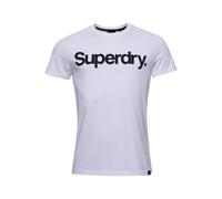 Superdry Herren T-Shirt - CL TEE, Logo, Rundhals, einfarbig Weiß 2XL