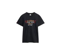 Superdry Herren T-Shirt mit Rockband-Grafik Verwaschenes Schwarz S