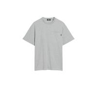 Superdry Herren T-Shirt mit Tasche und Kontrastnähten Verwaschenes College Grau Meliert XXXL