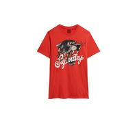 Superdry Herren T-Shirt mit Tattoo-Schriftzug und Grafik Soda Pop Rot XXL