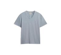 Superdry Herren T-Shirt mit V-Ausschnitt und lockerer Passform Slip Blue L