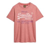 Superdry Herren T-Shirt - VI Classic Relaxed Tee, Logo, Rundhals, einfarbig Rot M