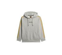 Superdry Herren Terrain Logo Hoodie mit Streifen an den Ärmeln Gletschergrau Meliert L