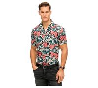 Superdry Merchant Hawaiian Kurzarmhemd 2XL Karashishi Navy