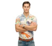 Superdry Herren The Merchant Store - Hawaii-Hemd Ryusunichiwa Wollweiß XL