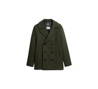 Superdry Herren The Merchant Store - Peacoat aus Wolle Dunkles Moosgrün XL