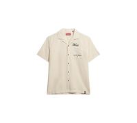Superdry Merchant Resort Kurzarmhemd XL Oatmeal Beige