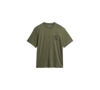 Superdry Herren The Merchant Store - T-Shirt mit Grafik Blassolivgrün XL