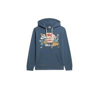 Superdry Herren Tokyo Hoodie mit Vintage-Grafiklogo Tintenbalu L