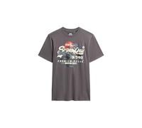 Superdry Herren Tokyo T-Shirt mit Grafik Dunkelgrau XXL