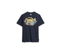 Superdry Herren Tokyo T-Shirt mit Grafik Dunkles Marineblau XL