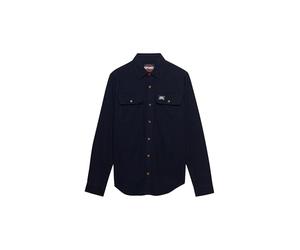 Superdry Herren Trailsman Overshirt in lockerer Passform Dunkles Marineblau XXXL