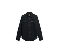 Superdry Flannel Workwear Überhemd M Jet Black