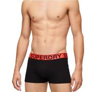 Superdry Herren Trunk Double Pack Boxershorts, Black,