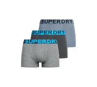 Superdry Herren Trunk Triple Pack Boxershorts, Rvn Blck MRL/Krst Mega GRT/Frstd NVY GRT,