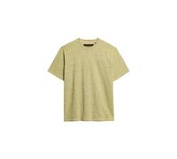 Superdry Herren Überfärbtes, strukturiertes und meliertes T-Shirt Zitrongelb Tropfen XXL