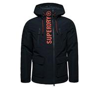 Superdry Herren Ultimate SD Windcheater-Jacke Finster Marineblau/Kräftig Orange L