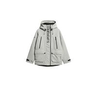 Superdry Herren Ultimative SD-Windjacke mit Kapuze und Stickerei Puritanisches Grau M