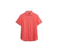 Superdry Vacation Linen Kurzarmhemd L Hot Coral