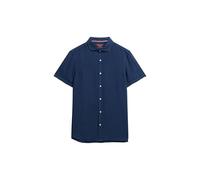 Superdry Herren Vacation Hemd mit kurzen Ärmeln aus Leinen Marineblau XXXL