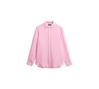Superdry Vacation Linen Langarmhemd M Coastal Pink