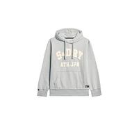 Superdry Herren Vintage Athletic Hoodie Hellgrau Meliert XL