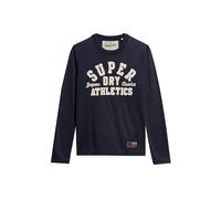 Superdry Herren Vintage Athletic LS T9-Jersey Top (M), Schwarz, M