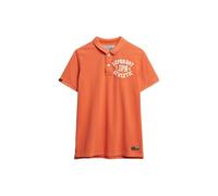 Superdry Herren Vintage Athletic Poloshirt Preppy Orange XXL