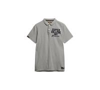 Superdry Herren Vintage Athletic Poloshirt Vintage Sweat Grau Meliert L