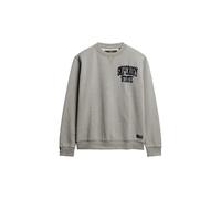 Superdry Herren Vintage Athletic Rundhals-Sweatshirt Vintage Sweat Hellgrau Meliert L