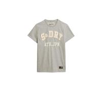 Superdry Herren Vintage Athletic S/S Tee C1-Bedrucktes T-Shirt (M), hellgrau meliert, L