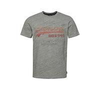 Superdry Herren Vintage Cali T-Shirt mit Logo Sportlich Grau Meliert M