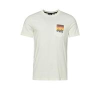 Superdry Herren Vintage Cali T-Shirt mit Logo Wollweiß S