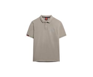 Superdry Herren Vintage Destroy Poloshirt Taubengrau Destroyed XXL
