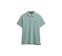 Poloshirt SUPERDRY "VINT DESTROY POLO", Herren, Gr. XXXL, destroy tourmaline blau, Single Jersey, Obermaterial: 100% Baumwolle, unifarben, modisch, relaxed fit, Rundhals, Kurzarm, Shirts (86013944-XXX