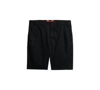 Superdry Herren Vintage International Chino Shorts schmale Passform Verwaschenes Schwarz 34