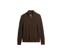 Superdry Herren Vintage Jacob Henley T-Shirt, Dunkelbraun, XX-Large