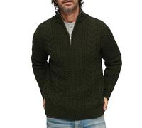 Superdry Herren Vintage Jacob Henley T-Shirt, Grün, X-Large