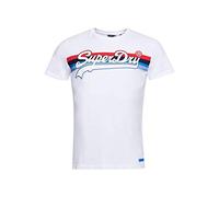Superdry Herren Vintage Logo Cali T-Shirt mit Streifen Optik XL