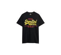 Superdry Herren Vintage Logo Duo T-Shirt Tiefschwarz L