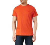 Superdry Herren Essential T-Shirt aus Bio-Baumwolle mit Logo Leuchtendes Orange Meliert XXXL