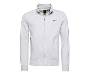Superdry Herren Vintage Logo EMB Zip Track Kapuzenpullover, Grau (Glacier Grey Marl), XXXL