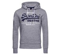 Superdry Herren Vintage Logo Hoodie Grau Meliert L