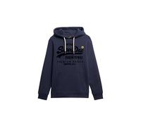 Superdry Herren Vintage Logo Tonal Hoodie Lauren Marineblau M
