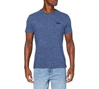 Superdry Herren Vintage T-Shirt aus Bio-Baumwolle mit Stickerei aus der Orange Label Kollektion Gezeiten Blau Spacedye S