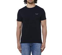 Superdry Herren Vintage T-Shirt mit Stickerei aus der Orange Label Kollektion Schwarz XS