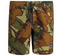 Superdry Herren Vintage Varsity Recycelte Badeshorts, Standard-Passform, Outline Camo Dark, M